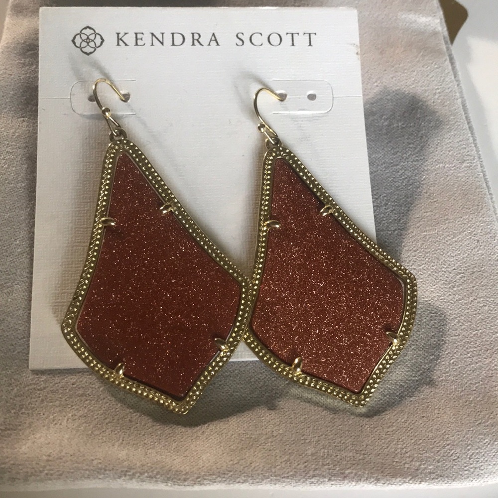 VINTAGE GOLD STONE ALEXANDRA EARRINGS